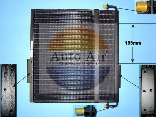 AUTO AIR 16-2002 Air Conditioning Condenser A/C Air Con Replacement Fits CASE IH