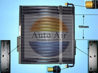AUTO AIR 16-2002 Air Conditioning Condenser A/C Air Con Replacement Fits CASE IH
