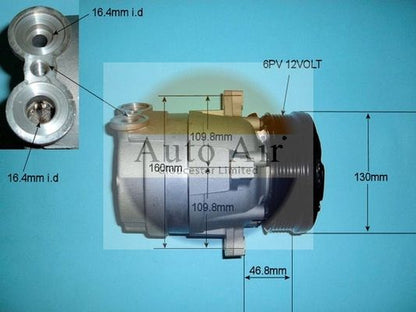 AUTO AIR 14-4590 Air Conditioning Compressor For Vauxhall Astra Calibra Cavalier