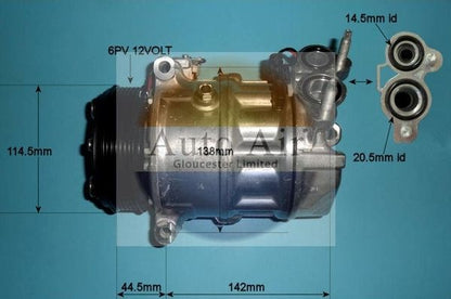 Auto Air 14-2083P A/C Air Con Compressor Air Conditioning Fits Jaguar XF XJ