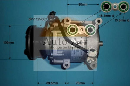 AUTO AIR 14-0322P Air Compressor A/C Air Conditioning Fits Ford Cougar Mondeo