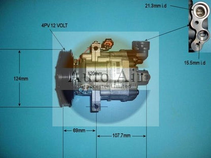 Auto Air 14-1451 Air Conditioning Compressor Fits Nissan Micra Micra C+C Note