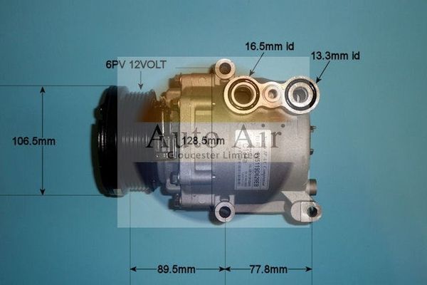 AUTO AIR 14-9759P Air Compressor A/C Air Conditioning Fits Ford Fiesta Fusion