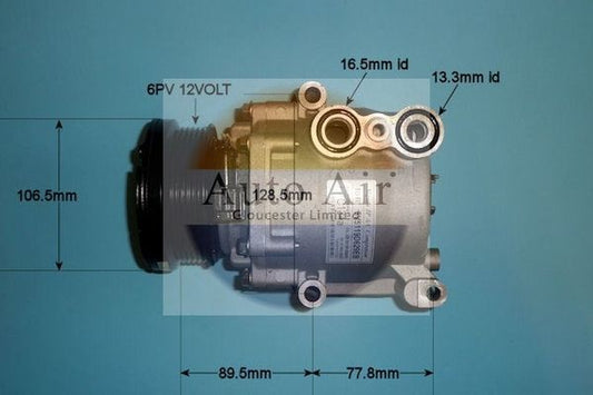 AUTO AIR 14-9759P Air Compressor A/C Air Conditioning Fits Ford Fiesta Fusion