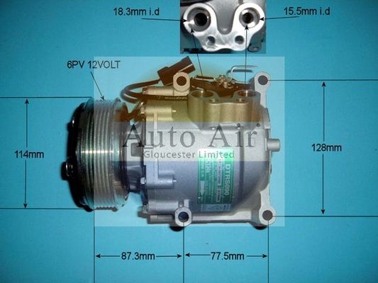 AUTO AIR 14-3039 Air Compressor A/C Air Conditioning Fits Chrysler Tacuma