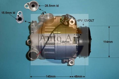 Auto Air 14-9766P A/C Air Con Compressor Air Conditioning Fits BMW X5 X6