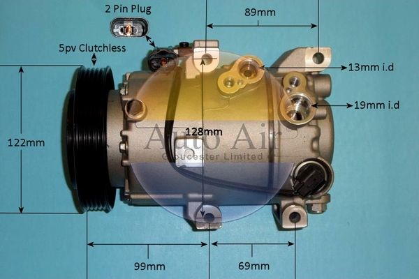 Auto Air 14-0354P A/C Air Con Compressor Air Conditioning Fits Hyundai Kia