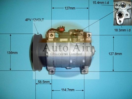 AUTO AIR 14-7497R Air Compressor A/C Air Conditioning Fits Chrysler Neon