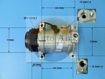 Auto Air 14-1266P A/C Air Con Compressor Air Conditioning Fits Chrysler VW