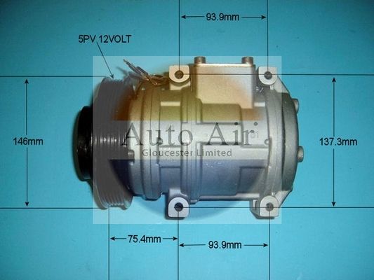 AUTO AIR 14-7351R Air Compressor A/C Air Con Air Conditioning Fits Honda Legend