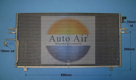 AUTO AIR 16-6102 Air Conditioning Condenser Air Con Replacement Fits Nissan QX