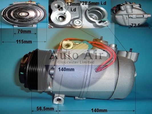 AUTO AIR 14-0266P Air Conditioning Compressor Fits Vauxhall Vectra Zafira