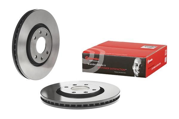 2x BREMBO 09.8760.11 Brake Disc Front Vented Fits Citroen Opel Peugeot Vauxhall