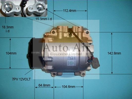 AUTO AIR 14-9724 Air Compressor A/C Air Con Air Conditioning Fits Honda CR-V