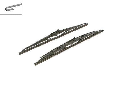 2 x BOSCH SP18/18S Wiper Blades (Pair) For Alfa Alpina Audi Bedford BMW Cadillac