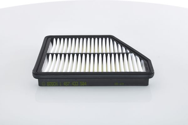 BOSCH 1457433584 Air Filter 242mm Length Insert 32mm Height Fits Hyundai Matrix