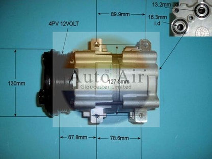 AUTO AIR 14-7136 Air Compressor A/C Air Conditioning Fits Ford Granada Scorpio