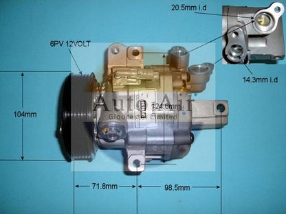 AUTO AIR 14-1438R Air Conditioning Compressor Fits Citroen Peugeot Toyota