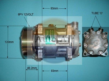 AUTO AIR SSP015109 Air Conditioning Compressor A/C Fits Ford Cortina Estate