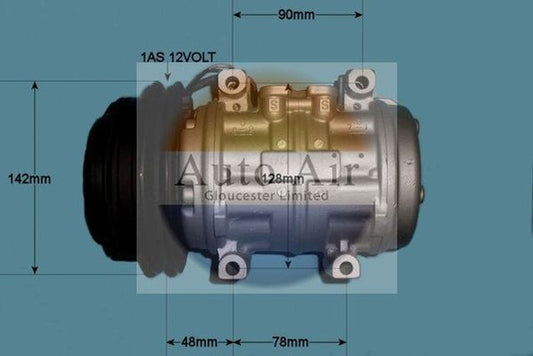 AUTO AIR 14-0310R Air Compressor A/C Air Con Air Conditioning Fits Porsche 911