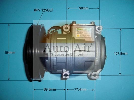 AUTO AIR 14-6214P Air Compressor A/C Air Con Air Conditioning Fits Honda Accord