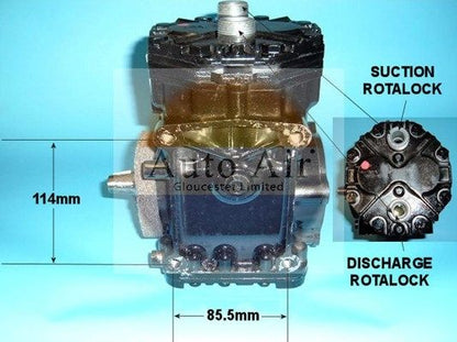 Auto Air 14-0004 A/C Air Con Compressor Air Conditioning Fits Ford Cortina