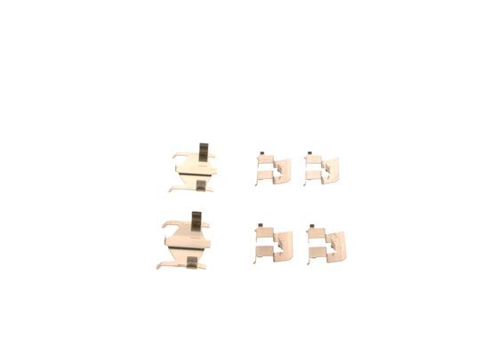 BOSCH 1987474368 Disc Brake Pad Accessory Kit Fitting Set Rear For Nissan Almera