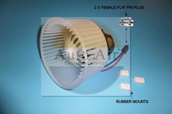 AUTO AIR 21-0073 Interior Blower 276W Power Fits BMW 5 Series 6 Series 7 Series