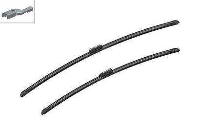 2 x BOSCH AEROTWIN A120S Flat Wiper Blades (Pair) Fits Citroen DS Ford Peugeot