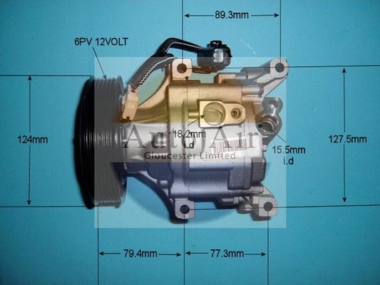 AUTO AIR 14-4394R Air Compressor A/C Air Conditioning Fits Toyota Corolla