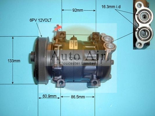 AUTO AIR 14-7823R Air Compressor A/C Air Conditioning Fits Renault Laguna