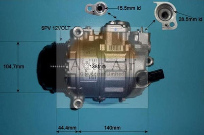 AUTO AIR 14-0414 Air Conditioning Compressor Fits VW Crafter 30-35 Crafter 30-50