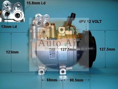 AUTO AIR 14-1028 Air Compressor A/C Air Con Air Conditioning Fits Hyundai