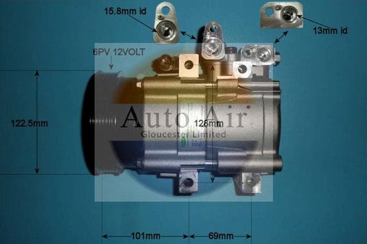 AUTO AIR 14-1032 Air Compressor A/C Air Conditioning Fits Hyundai Tucson
