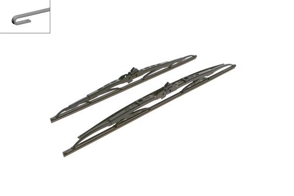 2x BOSCH Wiper Blades (Pair) Fits Aston Martin Audi Cadillac Chrysler Citroen