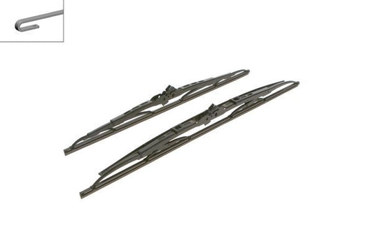 2x BOSCH Wiper Blades (Pair) Fits Aston Martin Audi Cadillac Chrysler Citroen