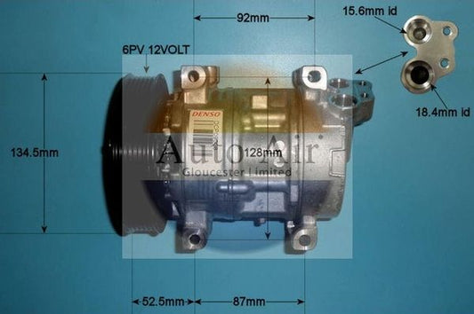 AUTO AIR 14-0218 Air Compressor A/C Air Conditioning Fits Alfa Romeo Fiat