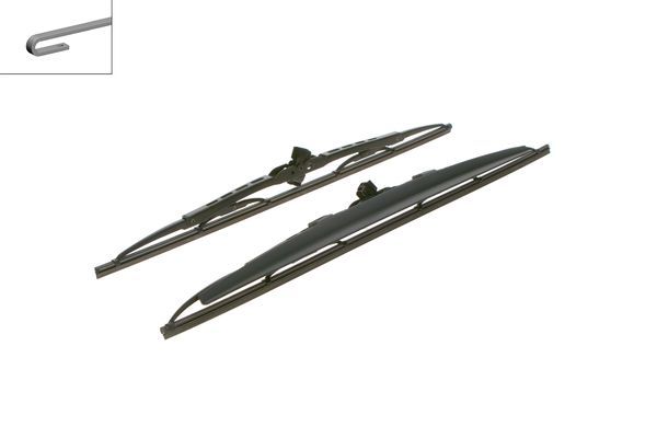 2x BOSCH Wiper Blades (Pair) Fits Alfa Audi Daihatsu Honda Kia Lancia Lexus
