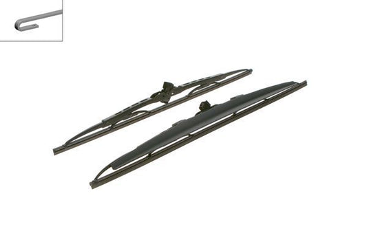 2x BOSCH Wiper Blades (Pair) Fits Alfa Audi Daihatsu Honda Kia Lancia Lexus