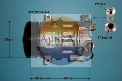 AUTO AIR 14-7473 Air Conditioning Compressor Fits Saab 9-5 Vauxhall Insignia