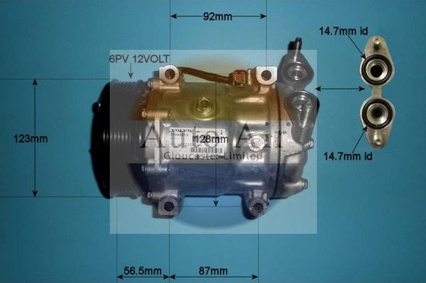 AUTO AIR 14-0098 Air Compressor A/C Air Conditioning Fits Ford Mazda Volvo