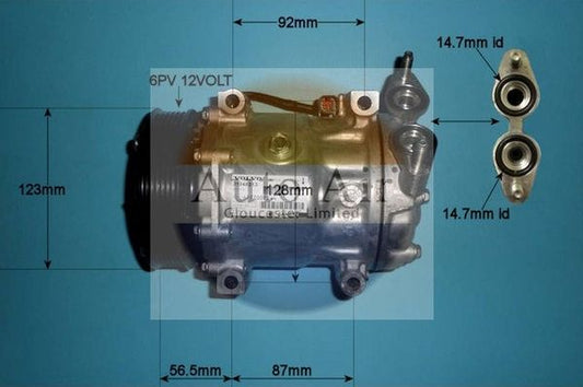 AUTO AIR 14-0098 Air Compressor A/C Air Conditioning Fits Ford Mazda Volvo