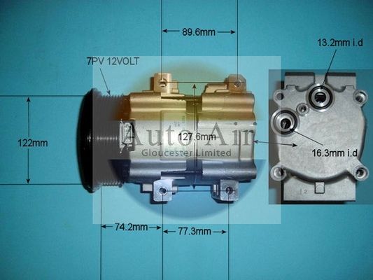 AUTO AIR 14-8124 Air Compressor A/C Air Con Air Conditioning Fits Ford Scorpio