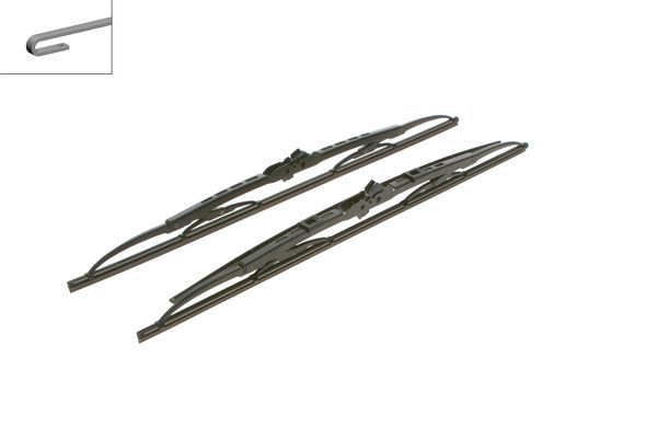 2x BOSCH Wiper Blades (Pair) Fits Alfa Alpina Audi BMW Cadillac Chevrolet