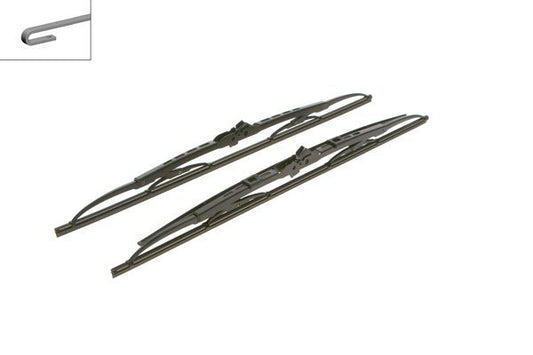 2x BOSCH Wiper Blades (Pair) Fits Alfa Alpina Audi BMW Cadillac Chevrolet