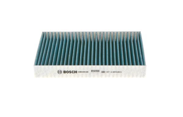 BOSCH 0986628526 Cabin Air Filter 230mm Activated Carbon Fits Nissan Renault