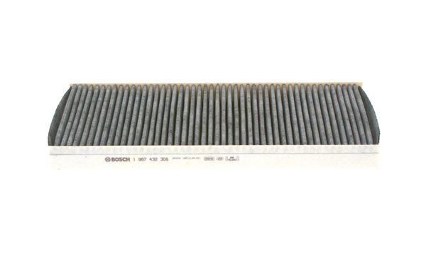 BOSCH 1987432306 Cabin Air Filter 344mm Length Activated Carbon Fits Ford Mazda