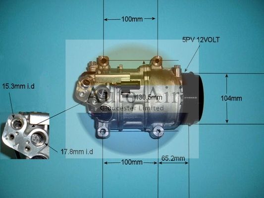 AUTO AIR 14-9728R Air Conditioning Compressor A/C Air Con Replacement Repair