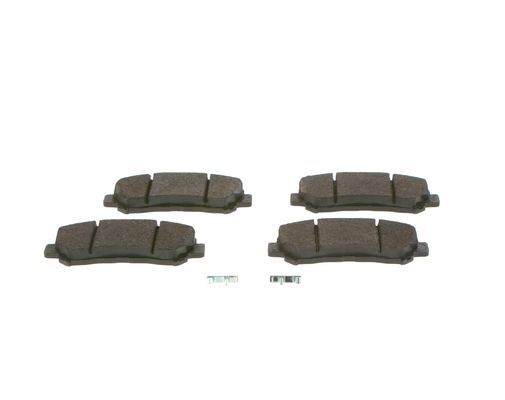 BOSCH 0986494501 Brake Pad Set For Disc Brake Front 17mm Thickness Fits Nissan
