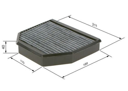 BOSCH 1987435508 Cabin Air Filter For Mercedes-Benz G-Class SL SLR Puch G-Modell